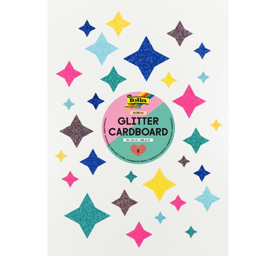 Glitter cardboard Rainbow
