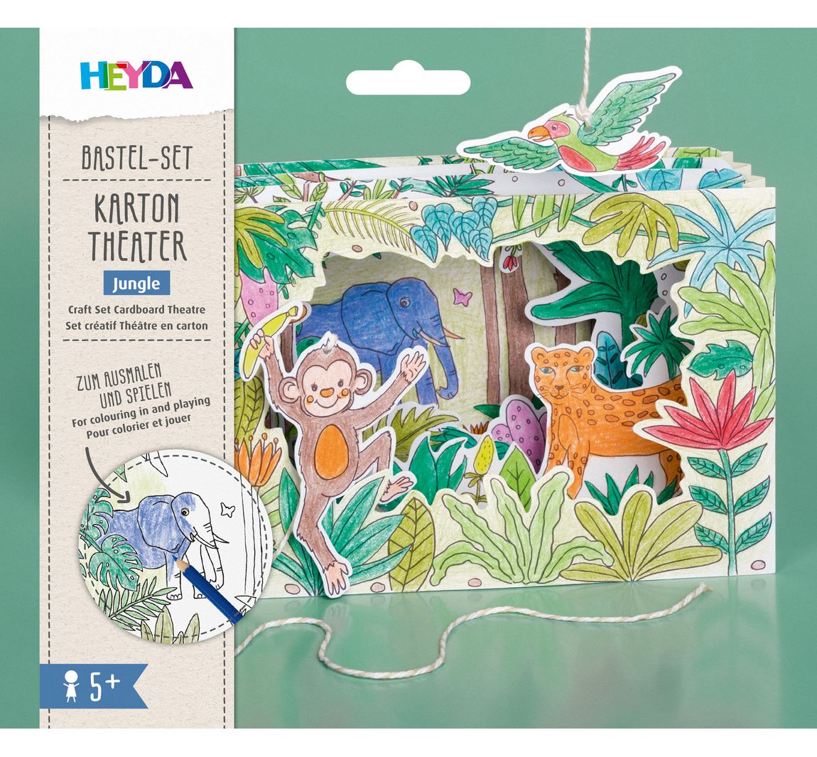 Bastelset "Karton-Theater" - Jungle