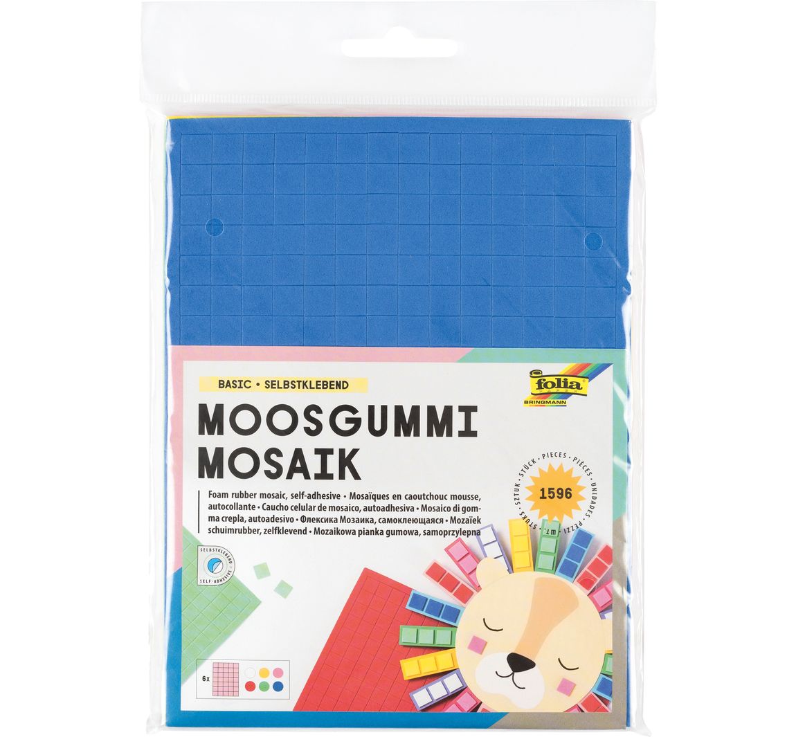 Moosgummi-Mosaik, selbstklebend - Basic