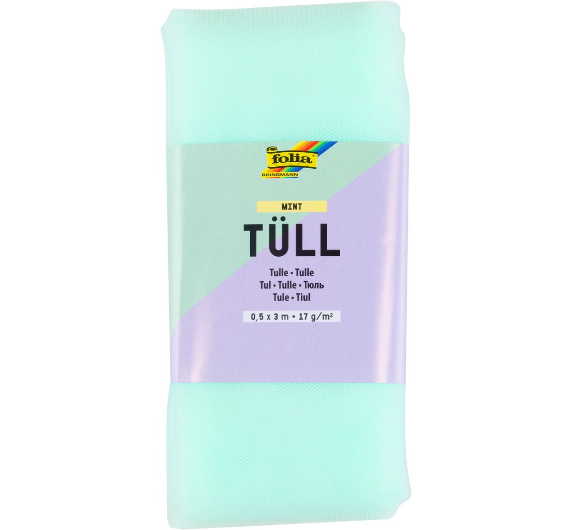 Tüll-Stoff, 3 m - Mint
