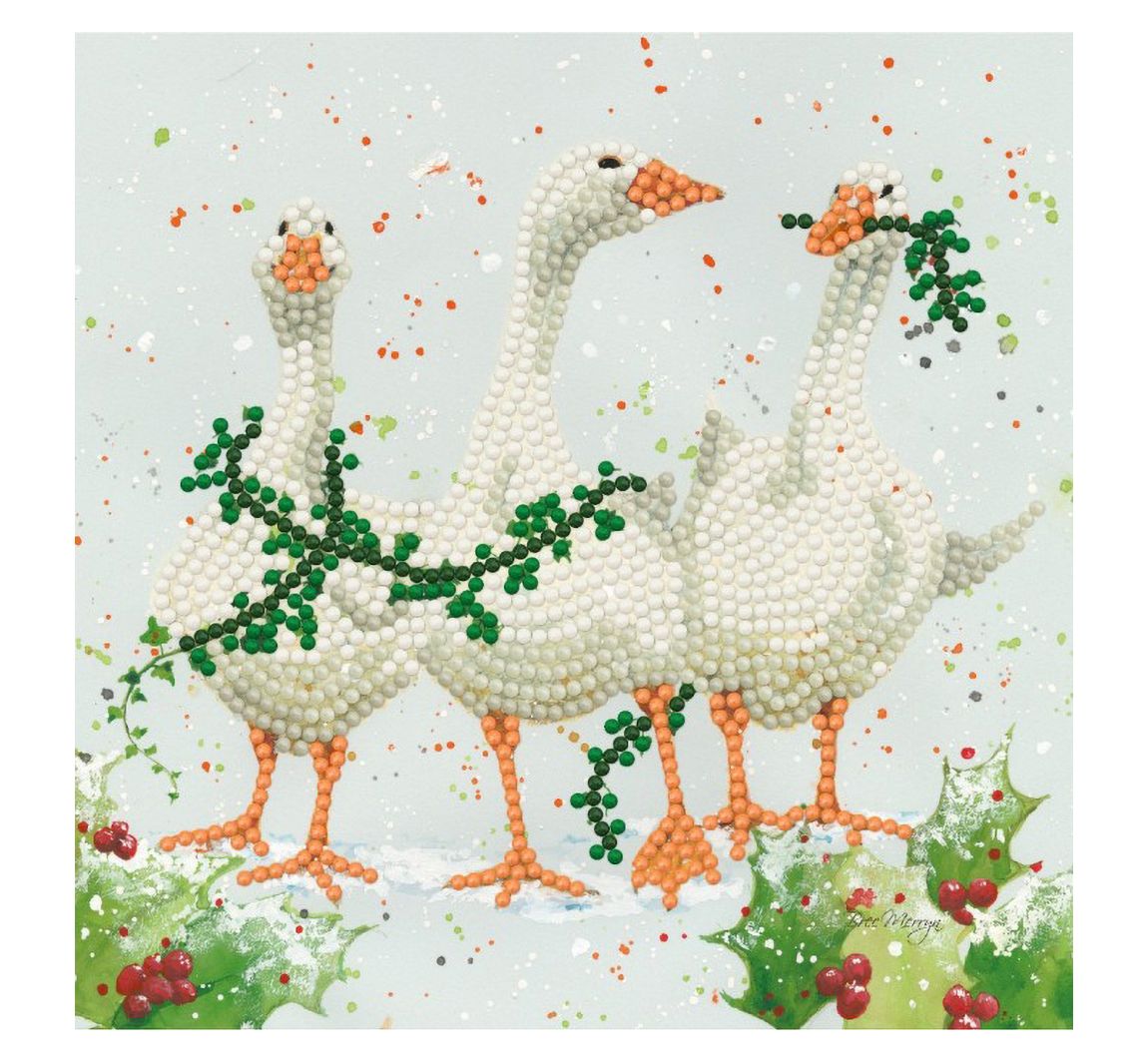 Maxi-Karten-Set "Diamonds" - Christmas Geese
