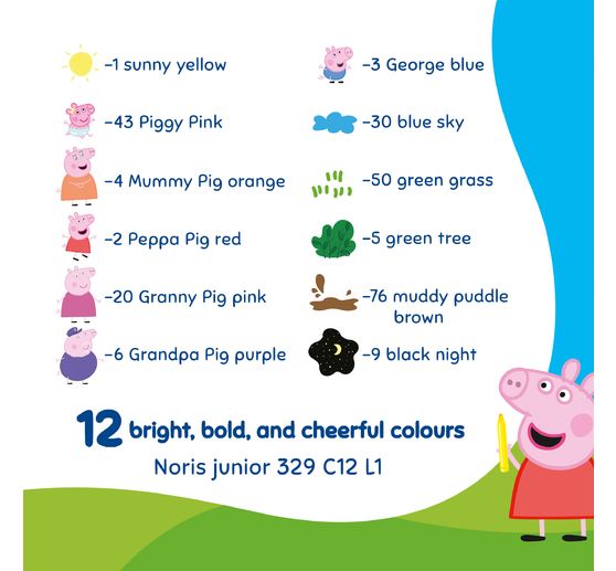 Noris junior fibre‑tip pens "Peppa Pig"