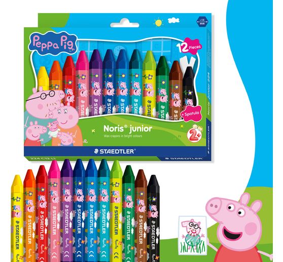 Noris junior wax crayons "Peppa Pig"