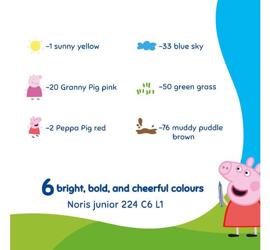 Noris junior wax crayons "Peppa Pig"