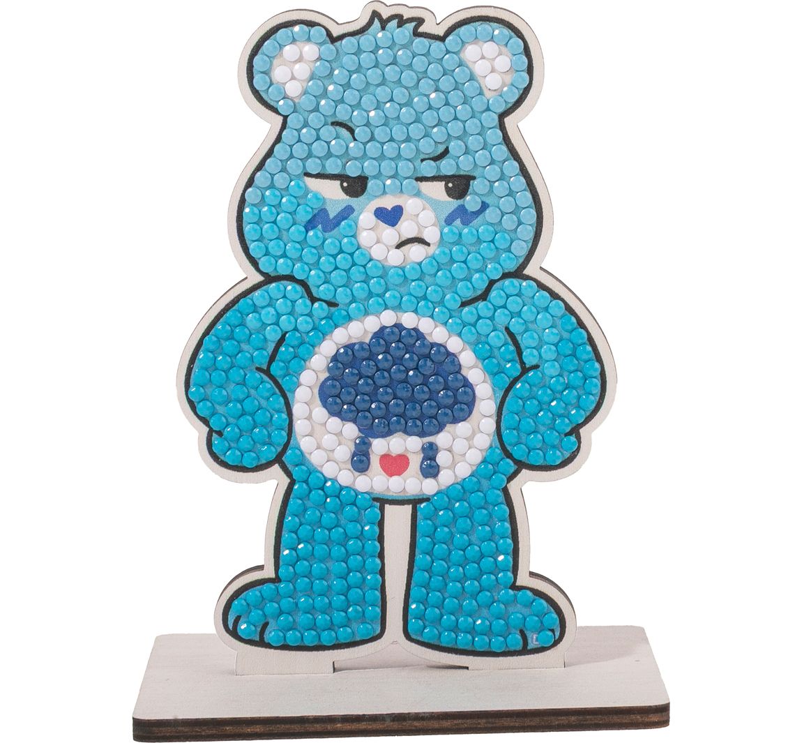 Diamond Painting "Crystal Art Buddy", 11 x 8 cm - Grumpy Bear