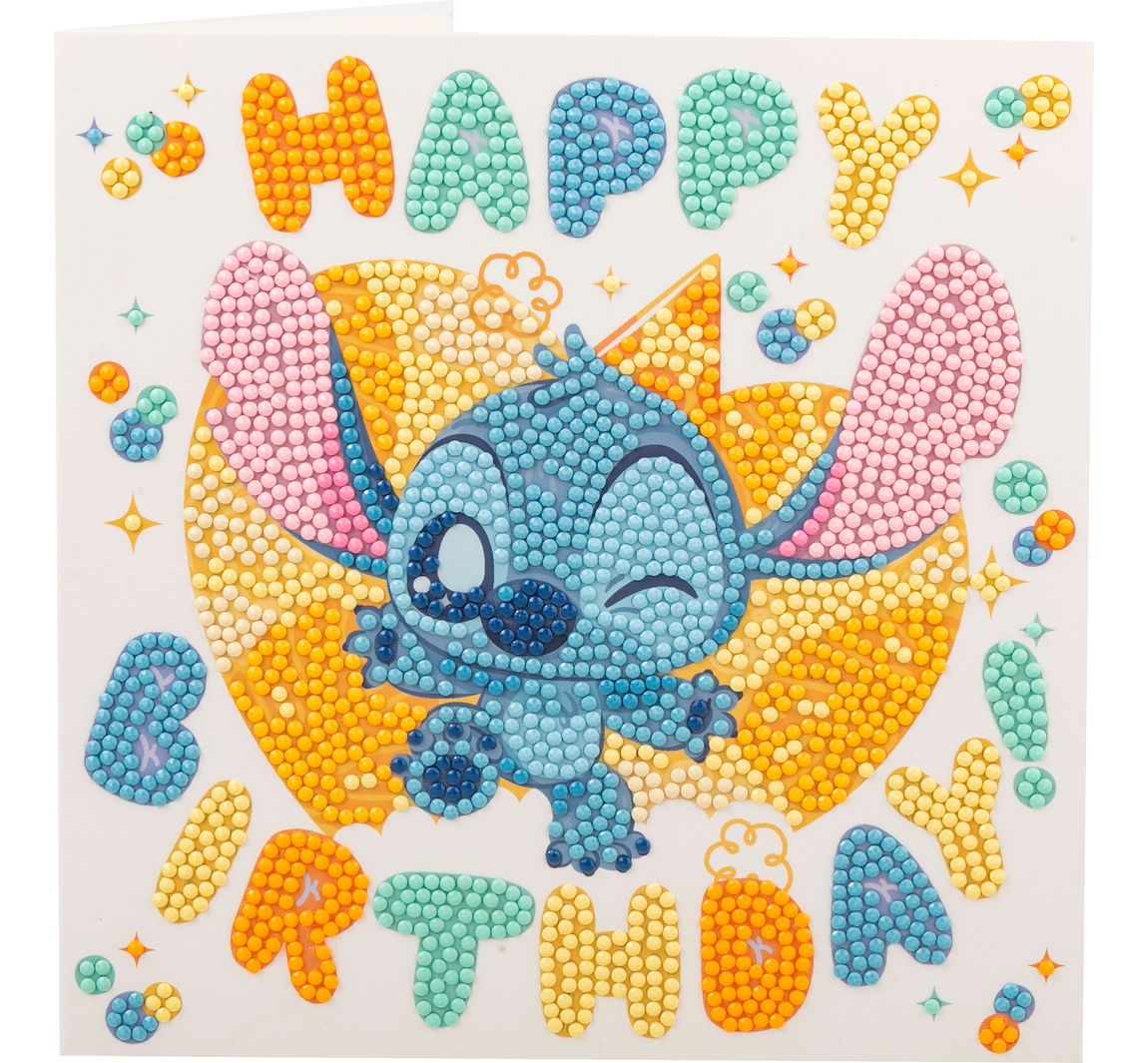 Diamond Painting "Crystal Art Card" - Stitch Birthday