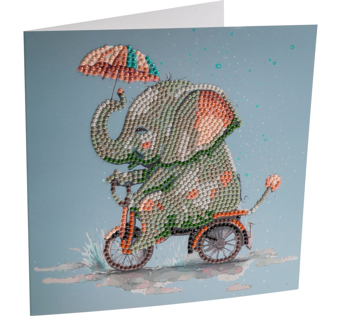 Diamond Painting "Crystal Art Card" - Elefant