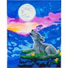 Diamond Painting "Crystal Art Kit", 40 x 50 cm Howling Wolf