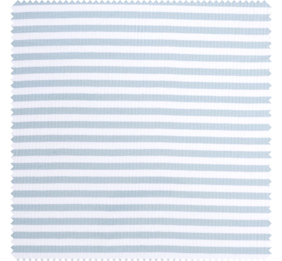 Rippjersey-Stoff "Streifen" - Hellblau