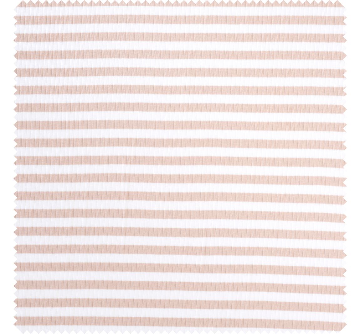 Rippjersey-Stoff "Streifen" - Sand