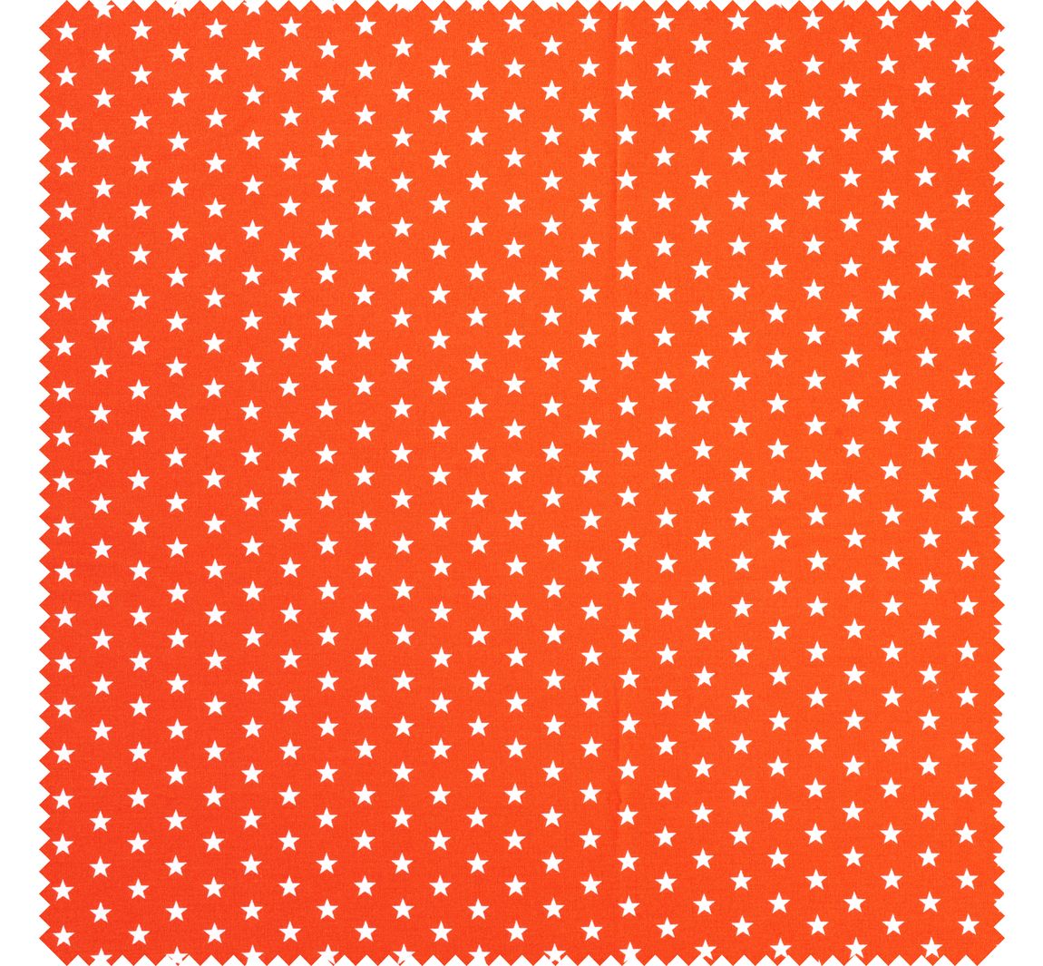Baumwoll-Stoff Popeline "Sterne" - Orange