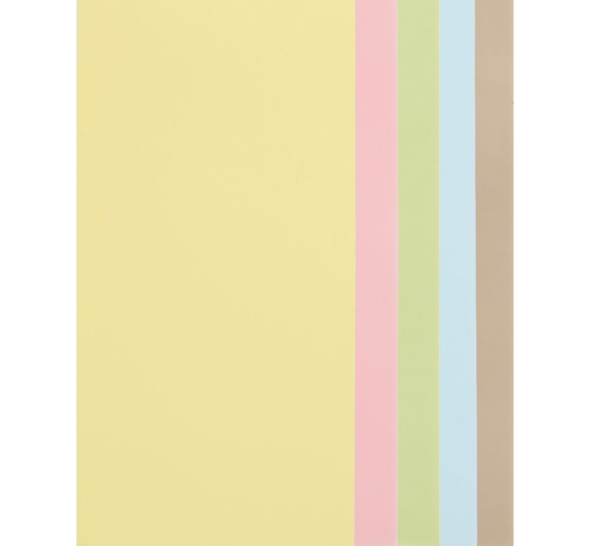 Wachsplatten-Set, 20 x 10 cm, 5 Stk. - Pastell