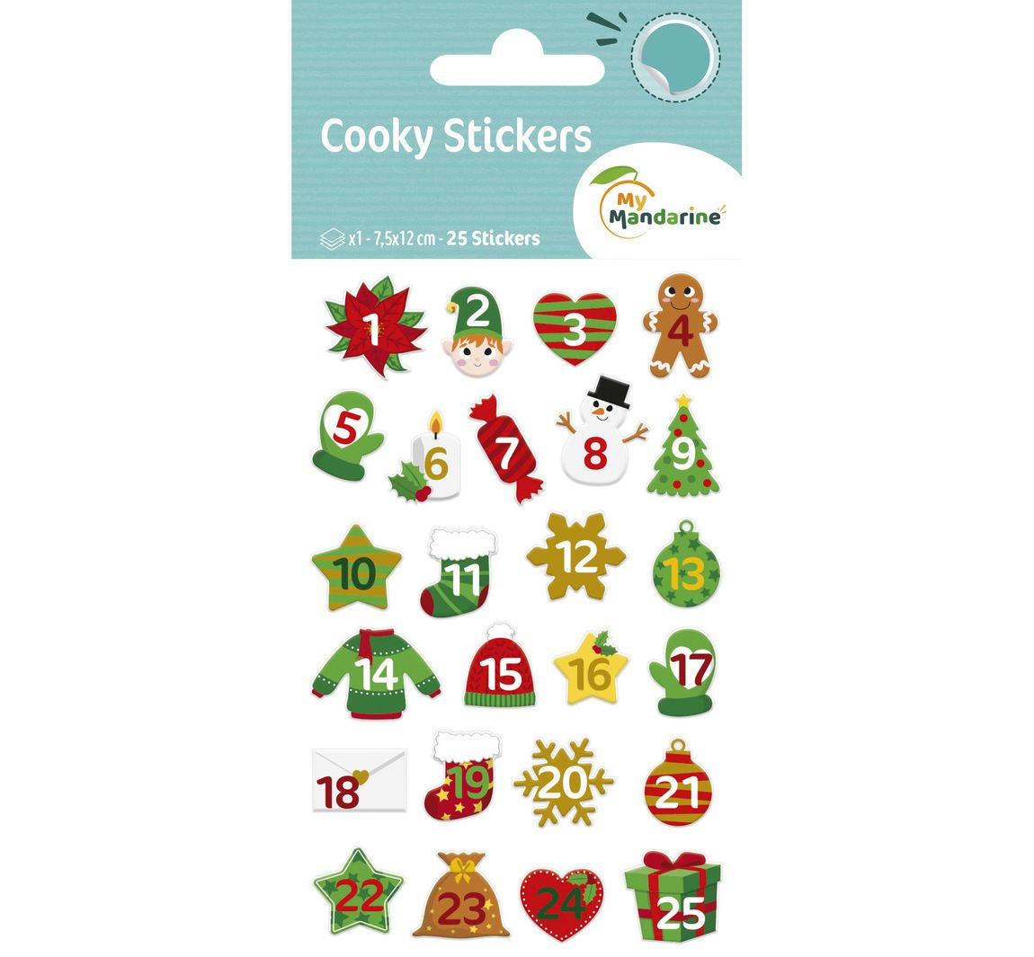 Epoxy-Sticker - Adventszahlen