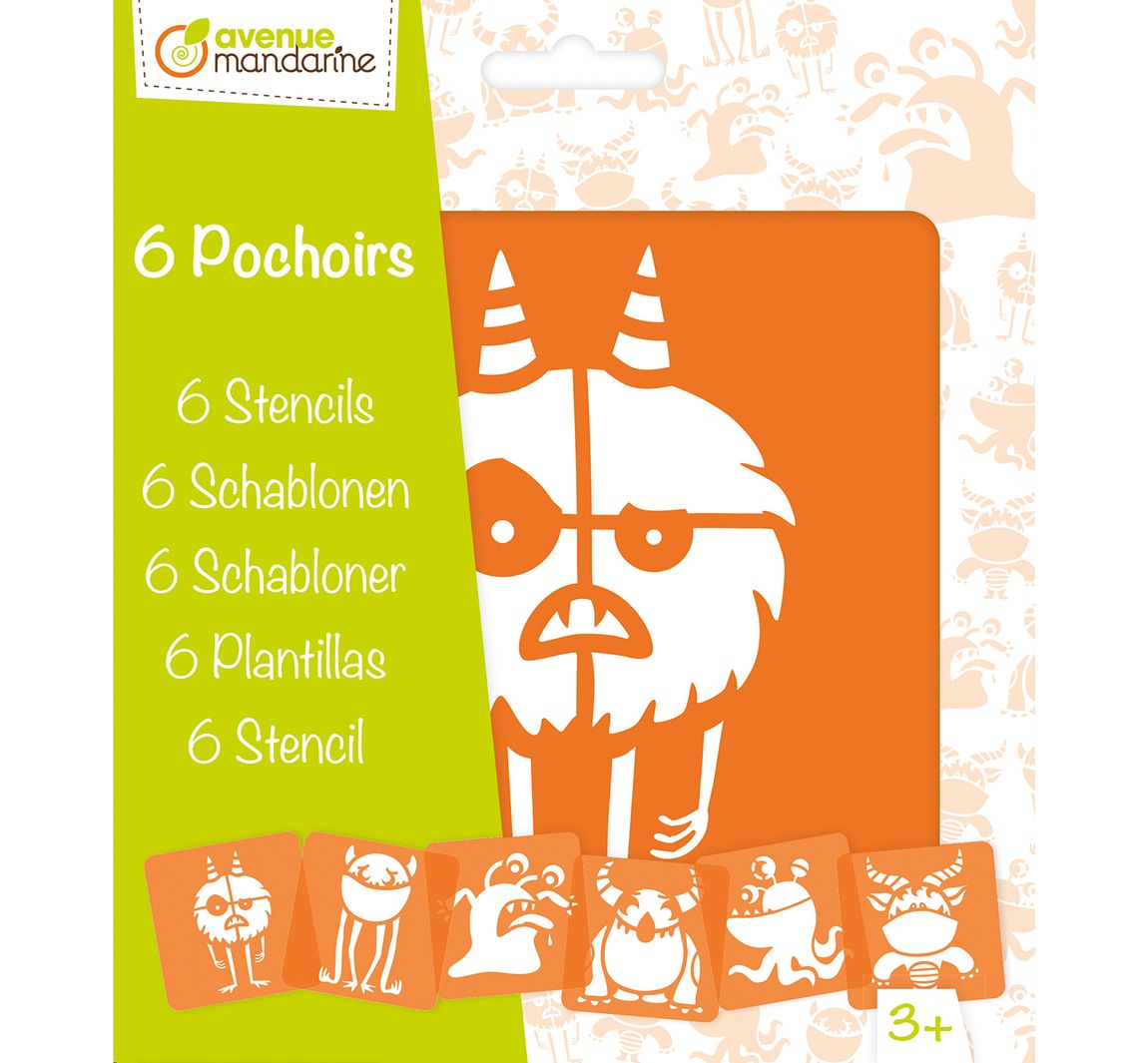 Kinder-Schablonen - Monster
