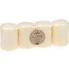 Stumpenkerzen "Nature", 4er-Pack Creme