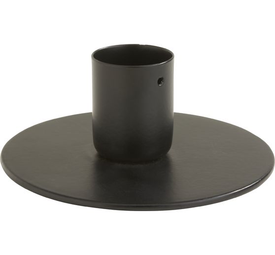 Metall-Stabkerzenhalter, schwarz