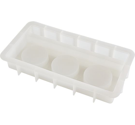 VBS Silicone mould "Tealight holder - Rectangular" with plug edge