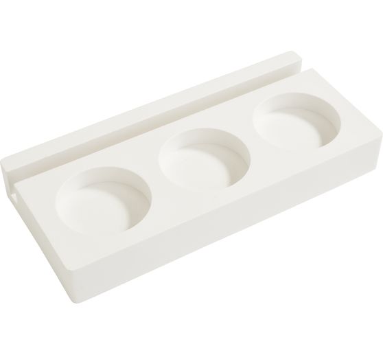 VBS Silicone mould "Tealight holder - Rectangular" with plug edge