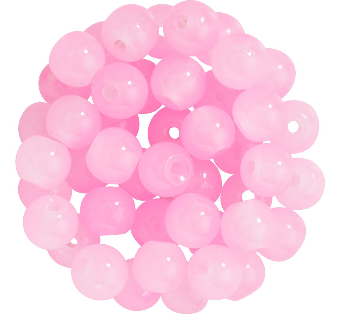 Glasperlen "Pastell", 6 mm - Rosa