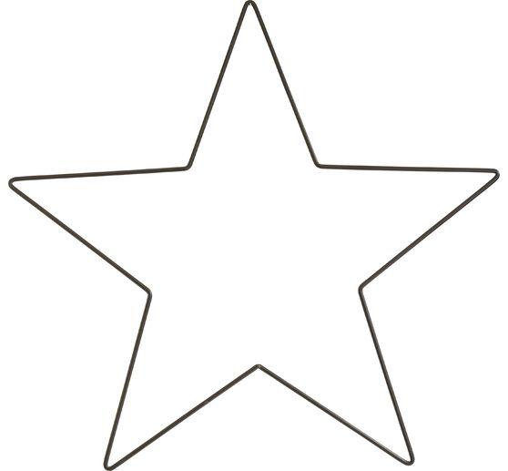 Metallring "Stern", Schwarz