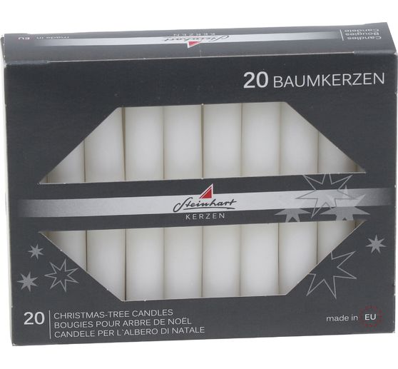 Baumkerzen durchgef&auml;rbt, 20er-Pack