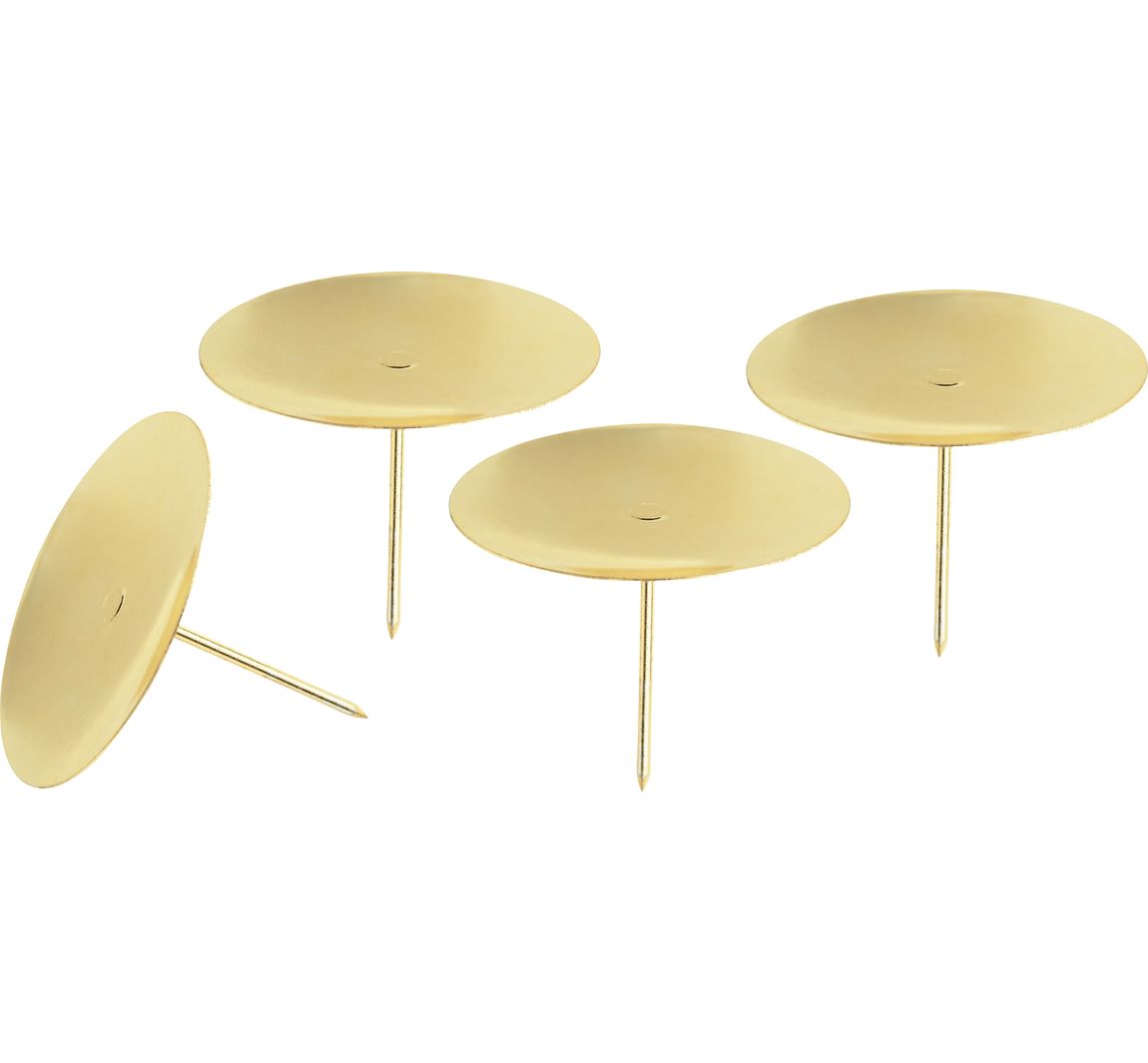Metall-Kerzenhalter, Ø 6 cm - Gold