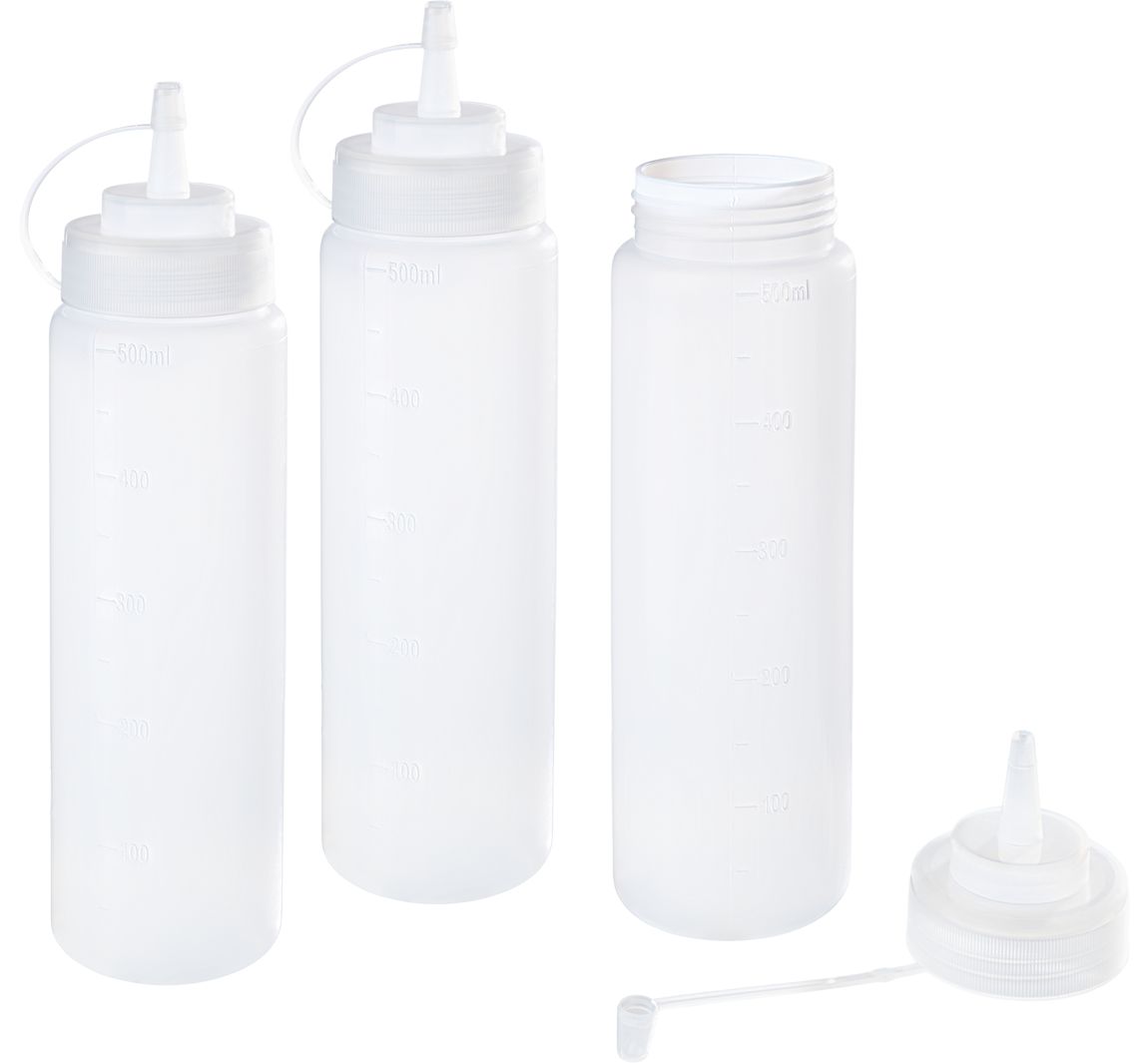 VBS Farbmisch-Quetschflaschen - 500 ml, 3 Stück