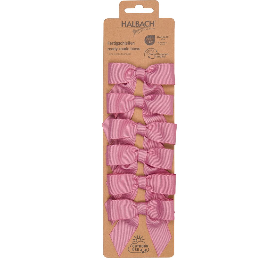 Deko-Schleifen, 6 Stück - Pink