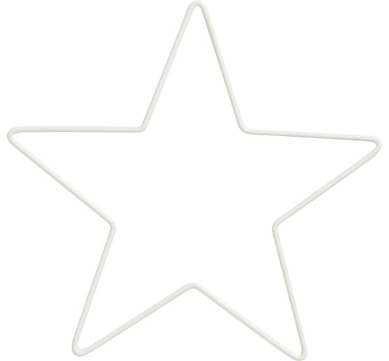 Metal ring "Star", White