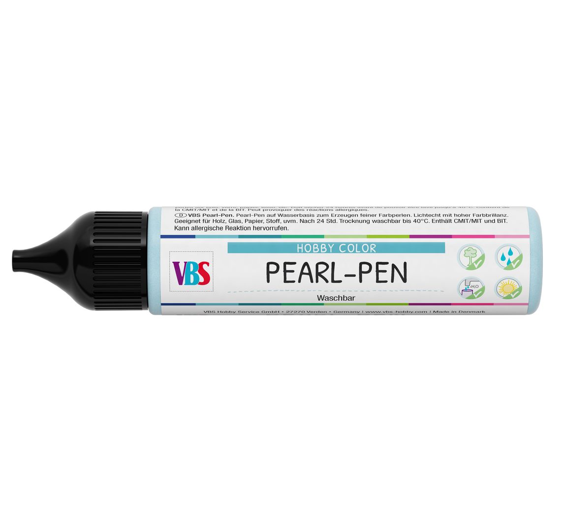 VBS Pearl-Pen, 28 ml - Hellblau