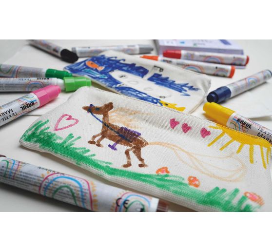KREUL Textil Marker medium "Junior", 18er-Set