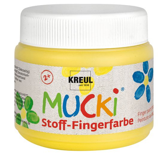 MUCKI Stoff-Fingerfarbe, 6er-Set