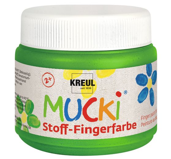 MUCKI Stoff-Fingerfarbe, 6er-Set