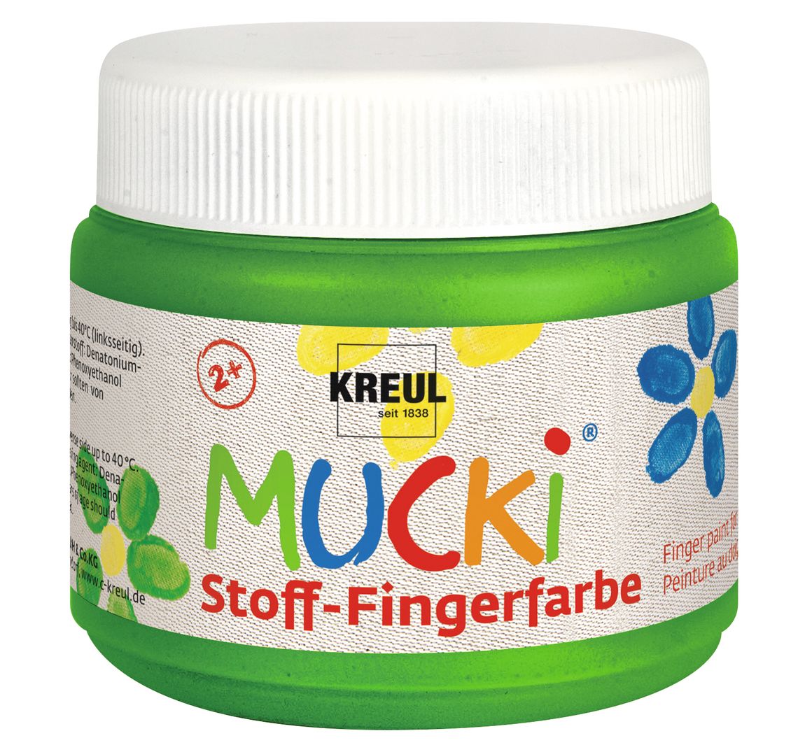 MUCKI Stoff-Fingerfarbe, 150 ml - Grün