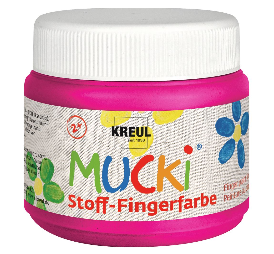 MUCKI Stoff-Fingerfarbe, 150 ml - Pink