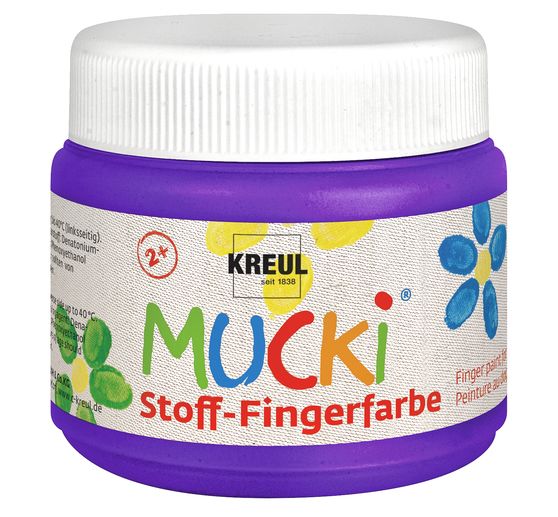 MUCKI Stoff-Fingerfarbe, 6er-Set
