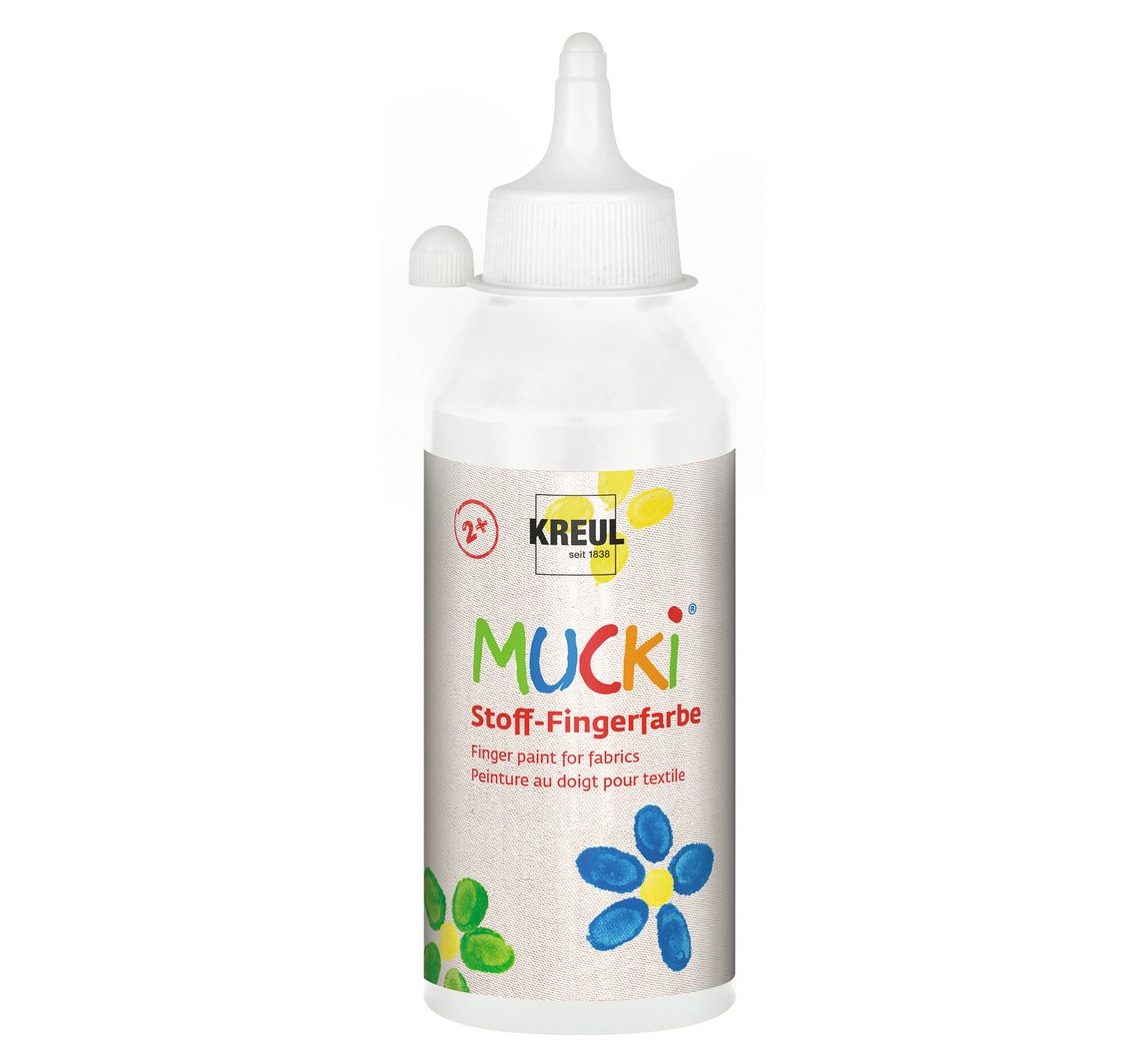MUCKI Stoff-Fingerfarbe, 250 ml - Weiß