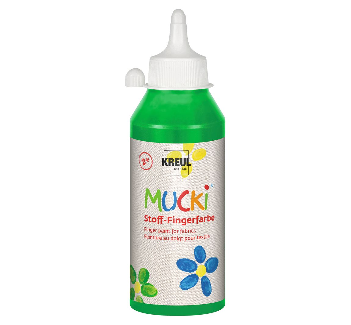 MUCKI Stoff-Fingerfarbe, 250 ml - Grün
