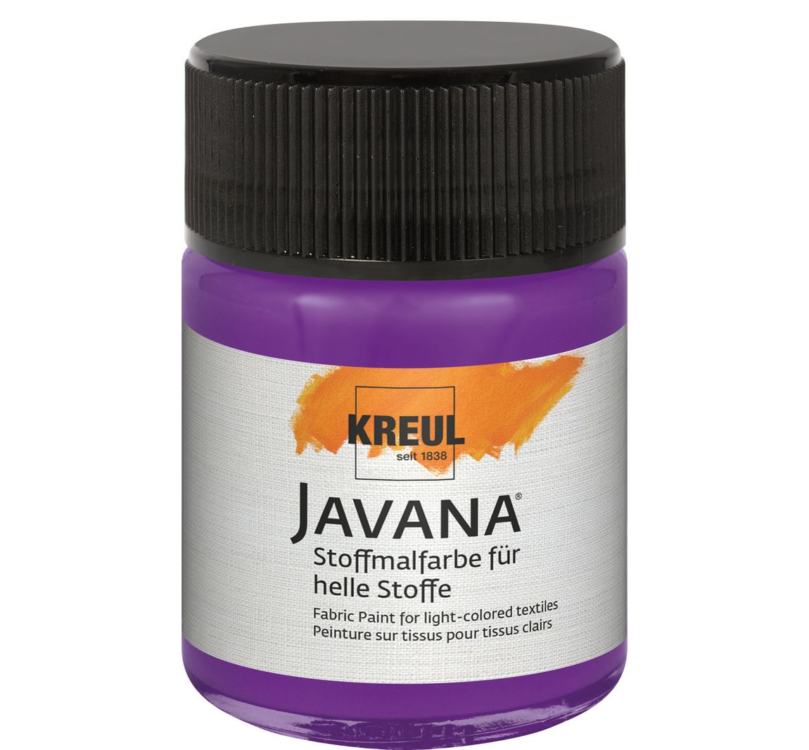 KREUL Javana Stoffmalfarbe für helle Stoffe - Violett