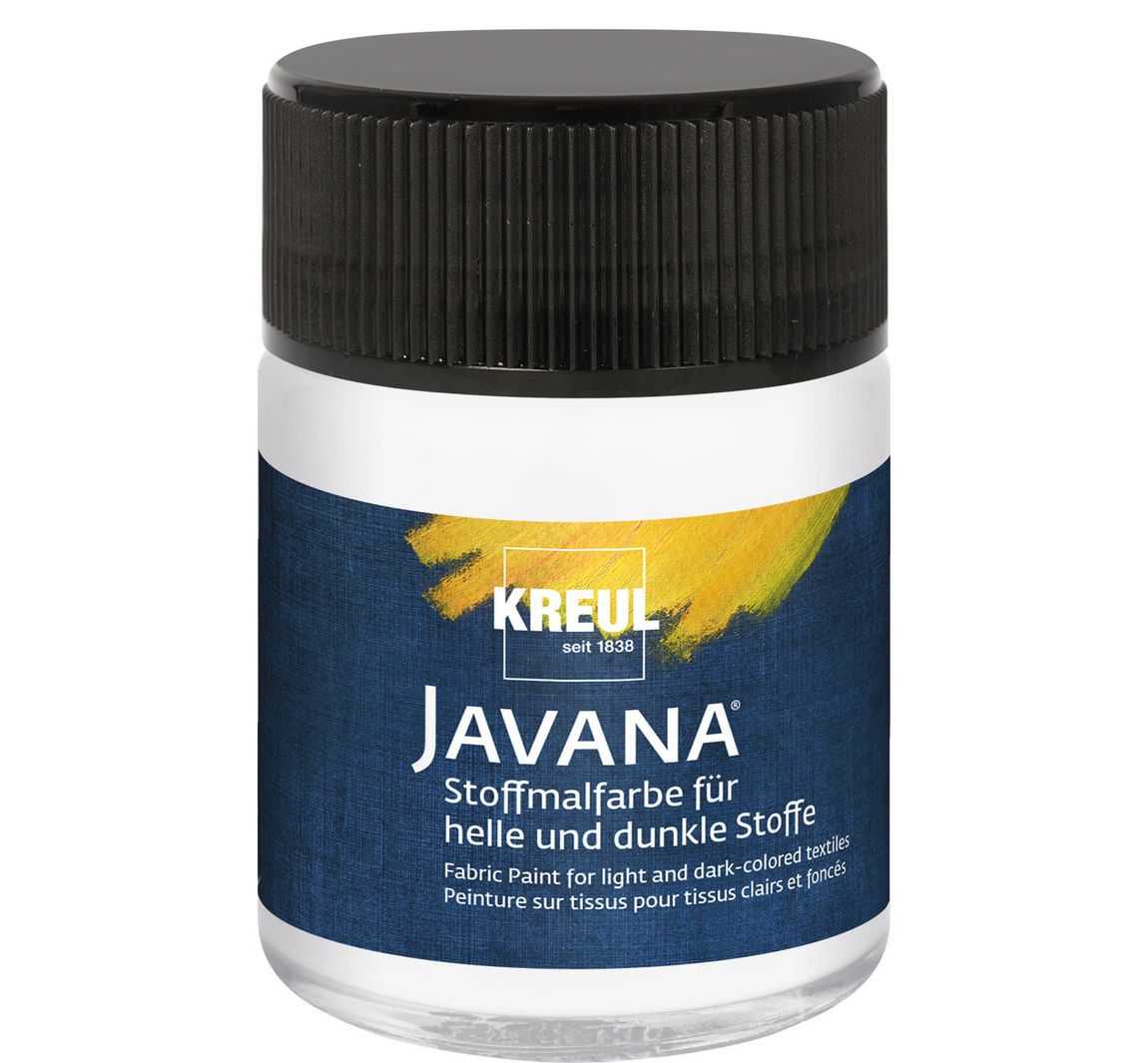 KREUL Javana Stoffmalfarbe, 50 ml - Weiß
