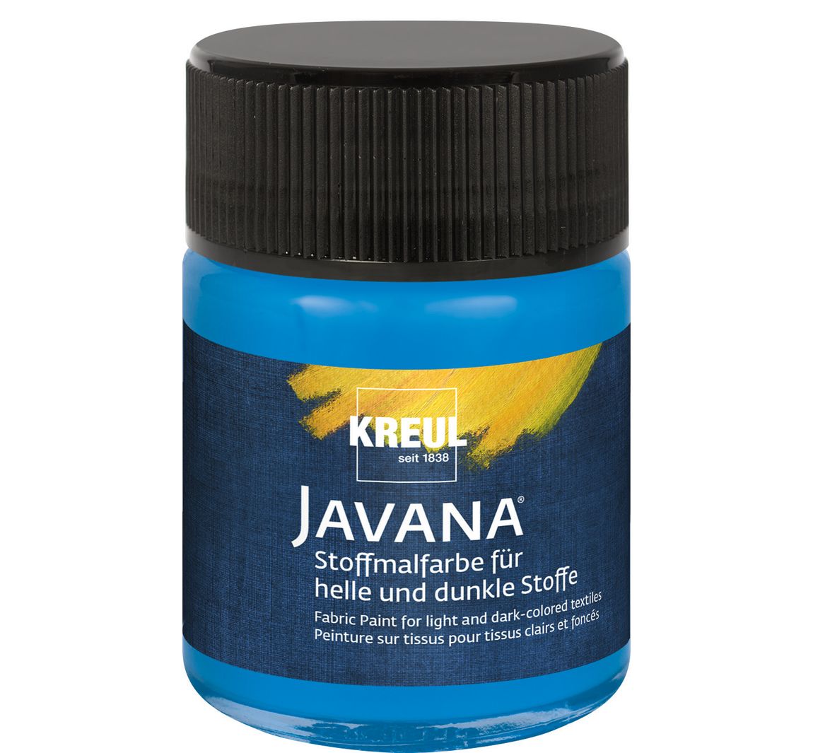 KREUL Javana Stoffmalfarbe, 50 ml - Blau