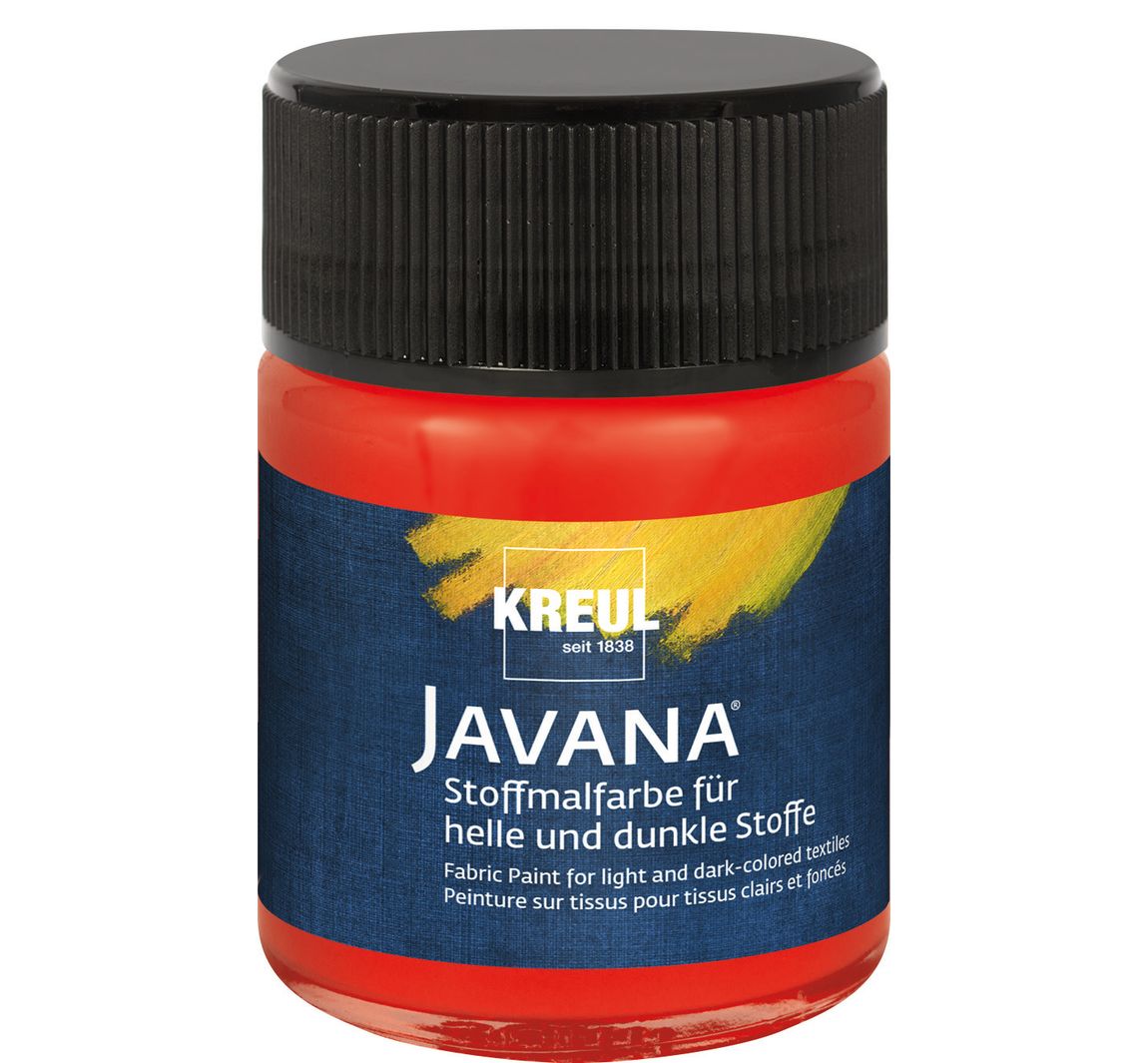 KREUL Javana Stoffmalfarbe, 50 ml - Rot