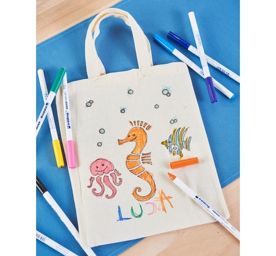 VBS Baumwolltasche, 22 x 26 cm, BW Natur