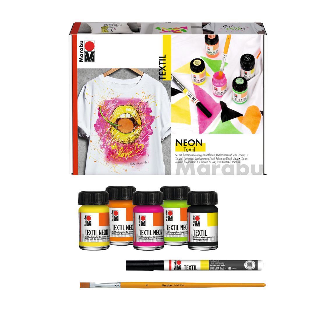 Marabu Textil Neon Set