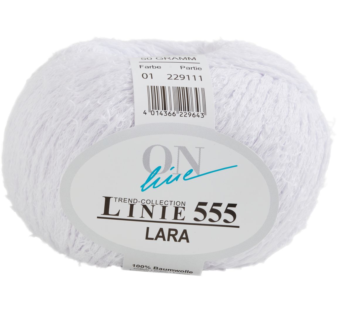 ONline Wolle Lara, Linie 555 - Farbe 001