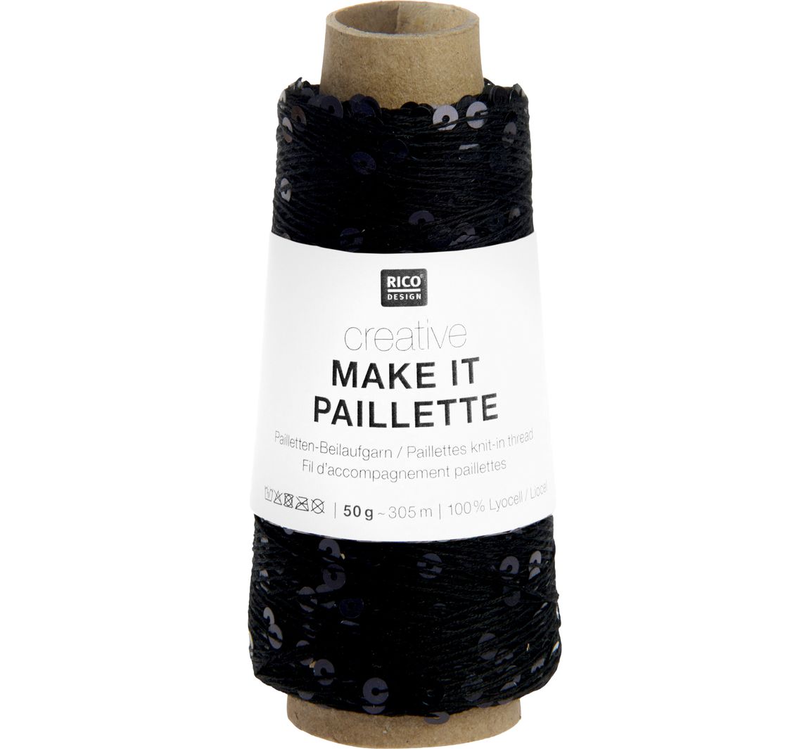 Rico Design Creative "Make It Paillette" - Schwarz