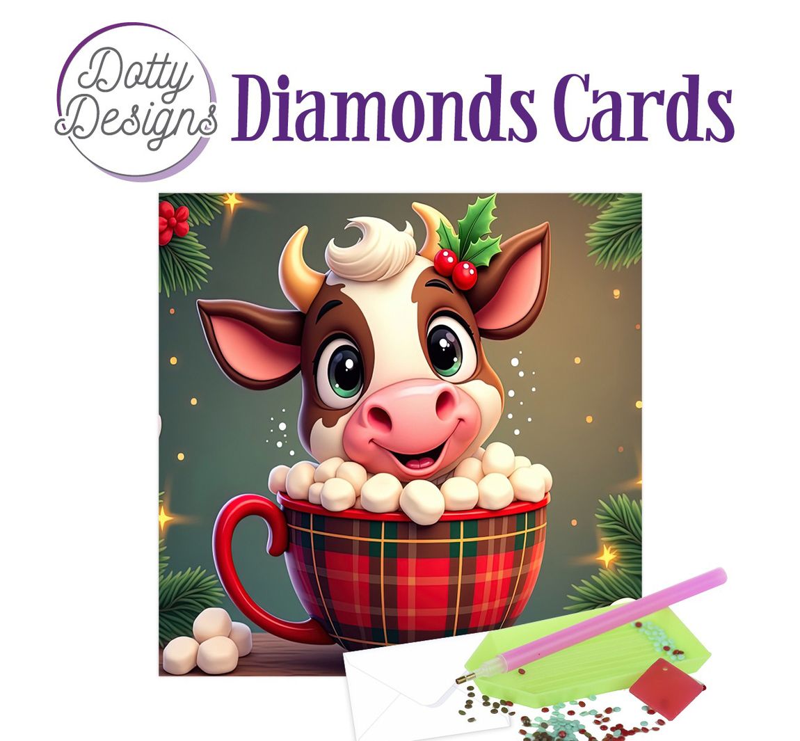 Karten-Set "Diamonds" - Cow with mug
