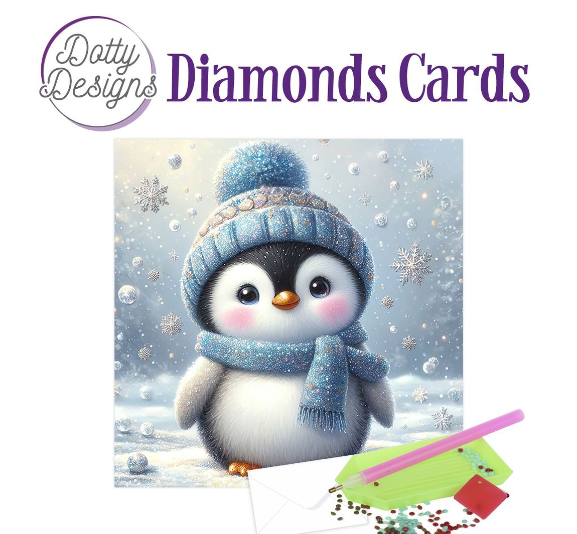 Karten-Set "Diamonds" - Winter Pinguin