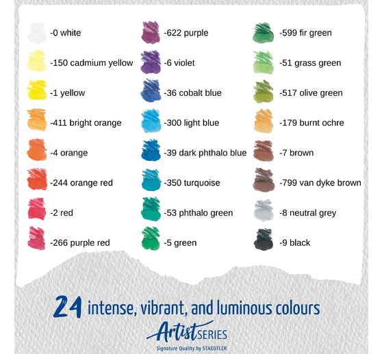 STAEDTLER Aquarellstifte "Mars Lumograph" colour aquarell