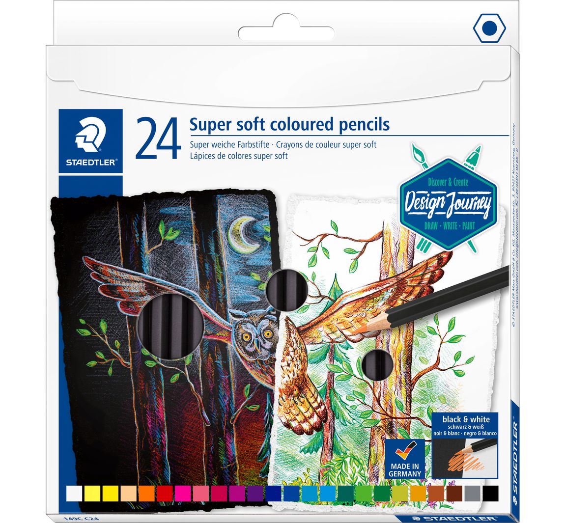 STAEDTLER Buntstifte "Super soft" - 24 Farben